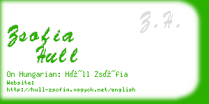 zsofia hull business card